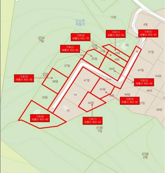 2024타경34588 경기도 양평군 강상면 세월리 453-34 임야 경매 이미지