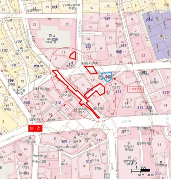 2024타경51371 경기도 평택시 신장동 310-52 도로 경매 이미지