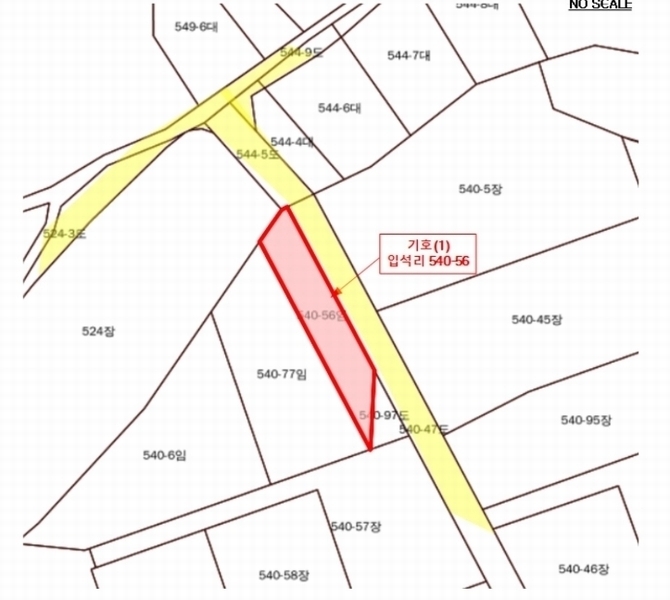2024타경6325 경기도 남양주시 수동면 입석리 540-56 임야 경매 이미지