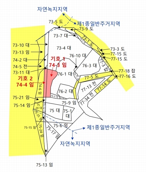 2025타경41579 경기도 평택시 칠원동 74-3 임야 경매 이미지