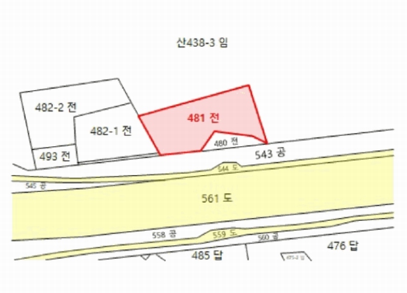 2025타경41960 경기도 평택시 청북읍 후사리 481 농지 경매 이미지