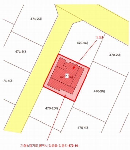 2025타경42513 경기도 평택시 안중읍 안중리 470-16 다가구(원룸등) 경매 이미지