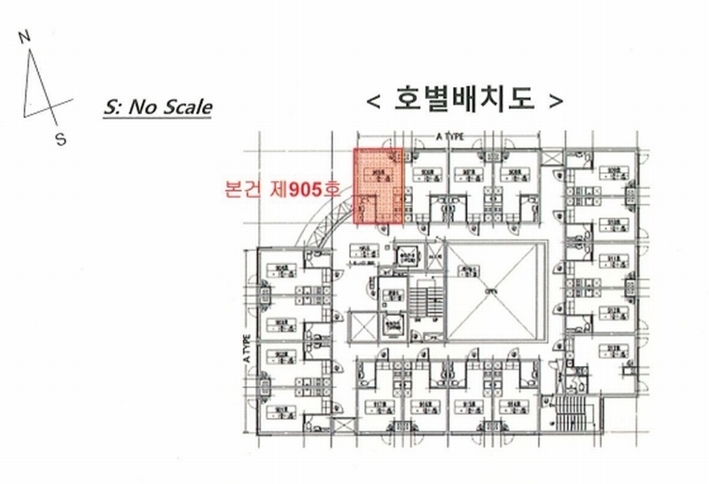 2024타경124032 서울특별시 구로구 가마산로 284, 하나세인스톤2차 본동 9층 905호 오피스텔[계약10평형] 경매 이미지