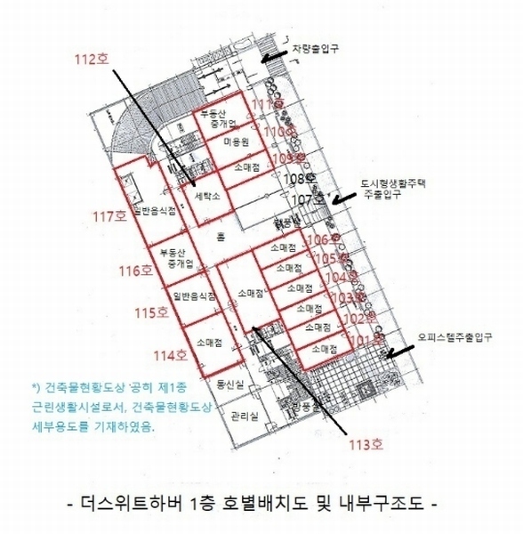 2024타경50217 경기도 평택시 포승읍 평택항로184번길 3-40, 더스위트하버 1층 117호 근린상가 경매 이미지