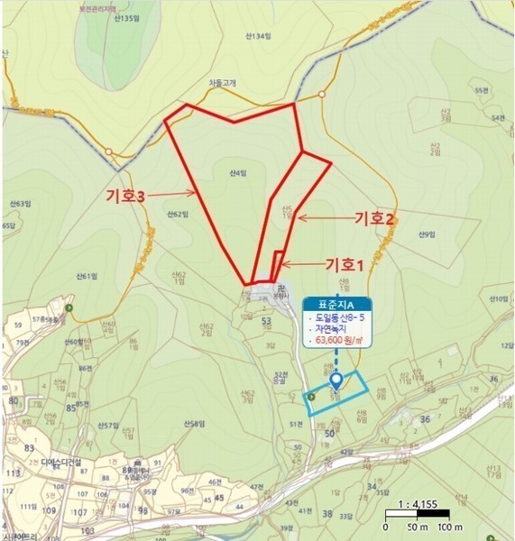 2024타경56451 경기도 평택시 도일동 산5-3 임야 경매 이미지