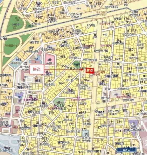 2024타경140041 서울특별시 금천구 독산로 345, 더뷰 11층 1101호 오피스텔 경매 이미지