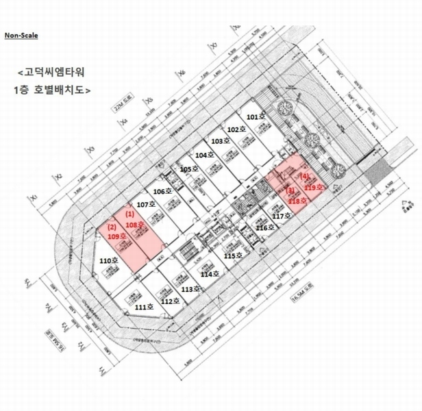 2025타경41374 경기도 평택시 고덕여염로 30, 고덕씨엠타워 1층 118호외1개호 근린상가 경매 이미지
