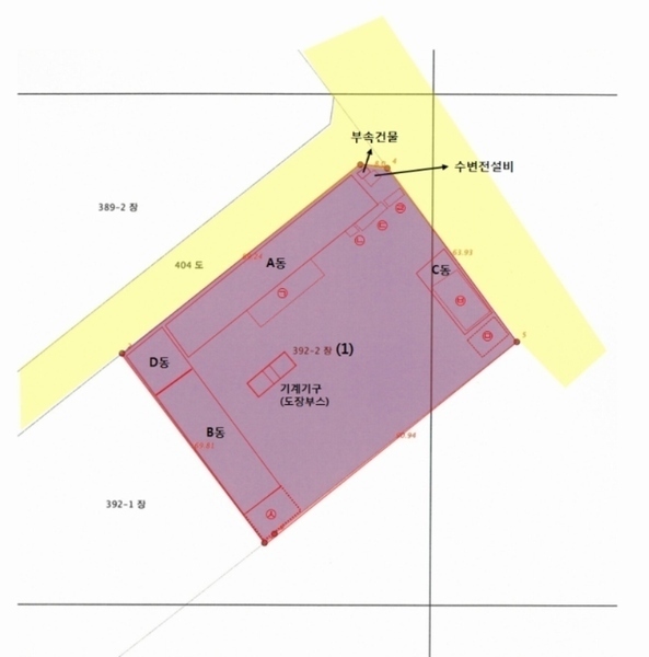 2023타경345 경기도 평택시 팽성읍 추팔리 392-2 공장 경매 이미지