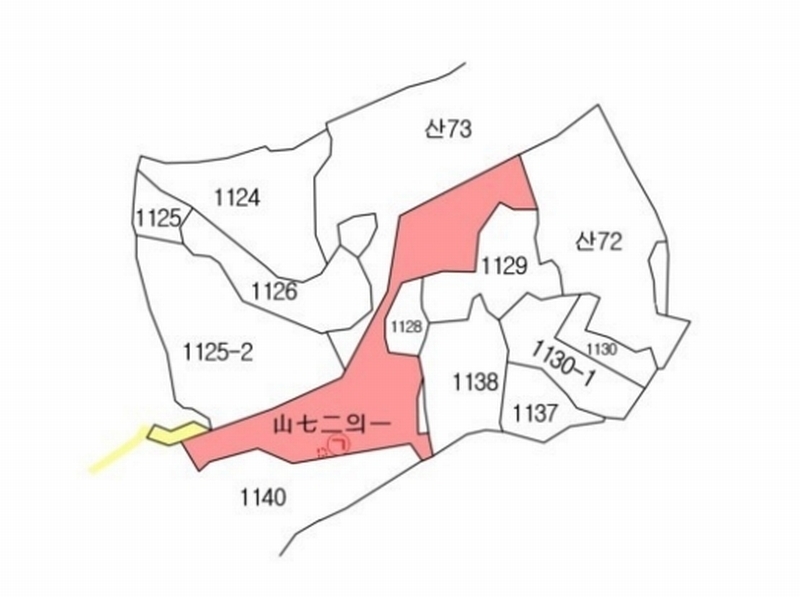 2025타경65 충청북도 옥천군 동이면 지양리 산72-1 임야 경매 이미지