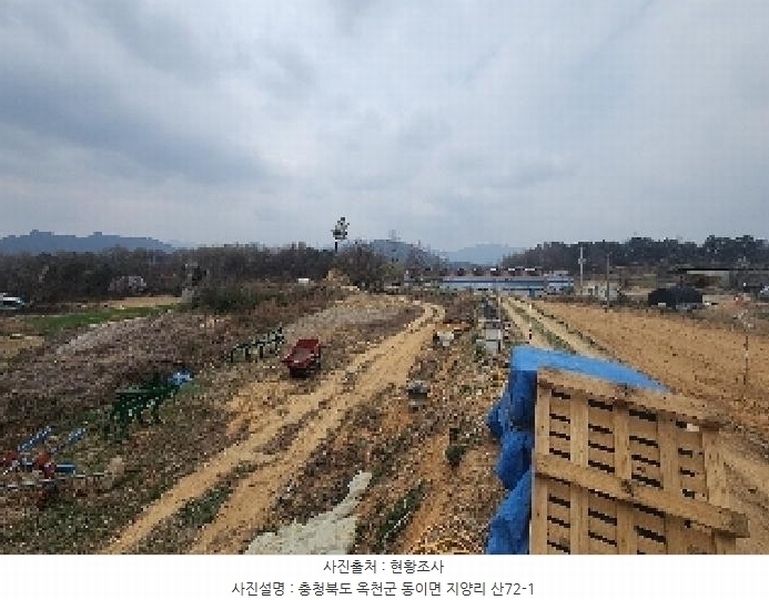 2025타경65 충청북도 옥천군 동이면 지양리 산72-1 임야 경매 이미지