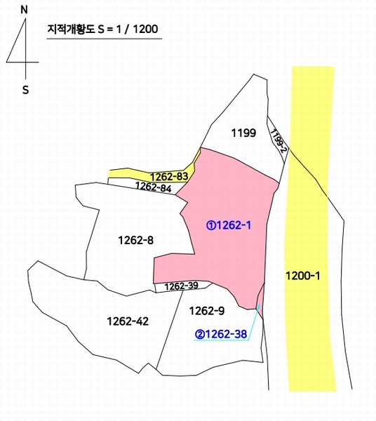 2025타경733 충청남도 태안군 안면읍 창기리 1262-1 농지 경매 이미지