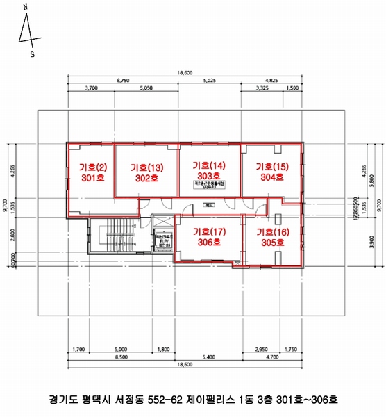 2024타경3426 경기도 평택시 탄현1로124번길 19-2, 제이팰리스 1동 3층 306호 근린상가 경매 이미지