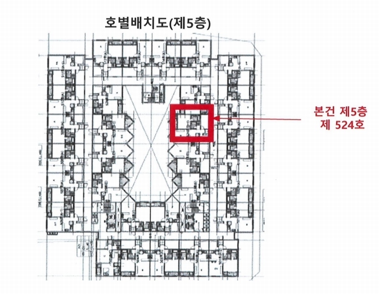 2024타경4412 경기도 평택시 팽성읍 안정쇼핑로 52, 캐피토리움 5층 524호 오피스텔[계약42평형] 경매 이미지
