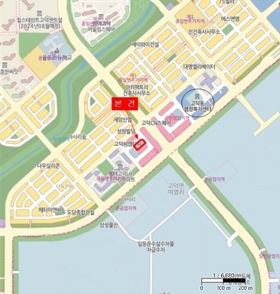 2024타경46966 경기도 평택시 고덕여염7길 5, 센텀프라자 4층 404호 근린상가 경매 이미지
