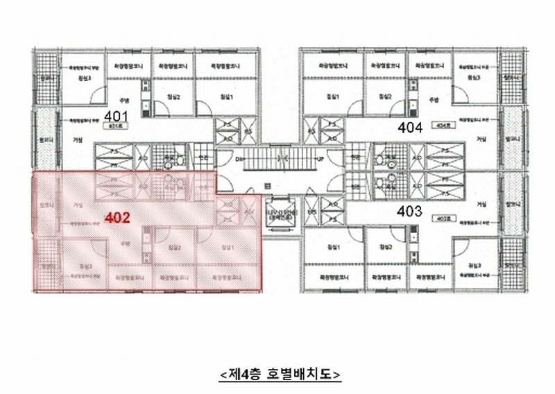 2024타경47334 경기도 평택시 평택5로34번길 65, 트윈캐슬2 4층 402호 다세대(빌라)[공급16평형] 경매 이미지