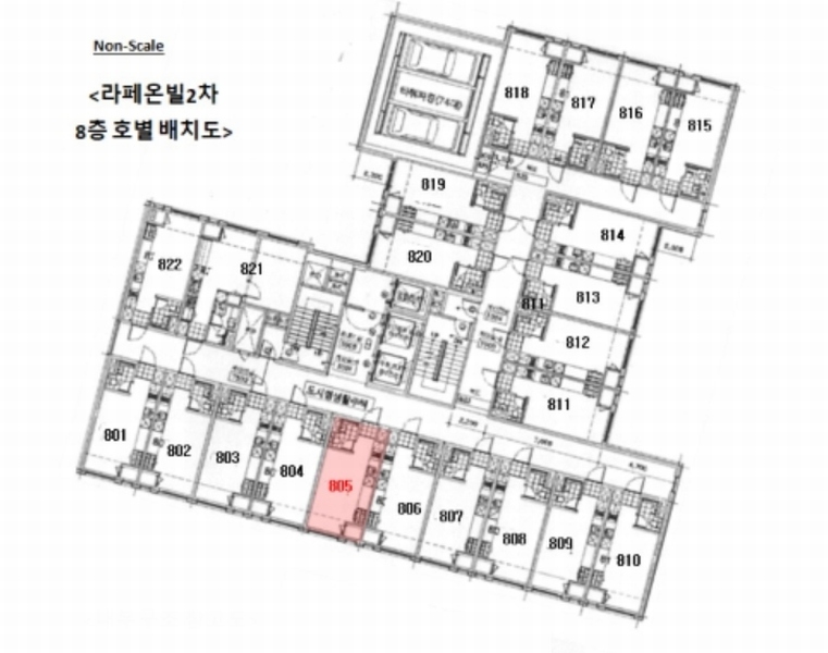 2024타경49002 경기도 평택시 평택로64번길 21-6, 라페온빌2차 8층 805호 아파트[공급9평형] 경매 이미지