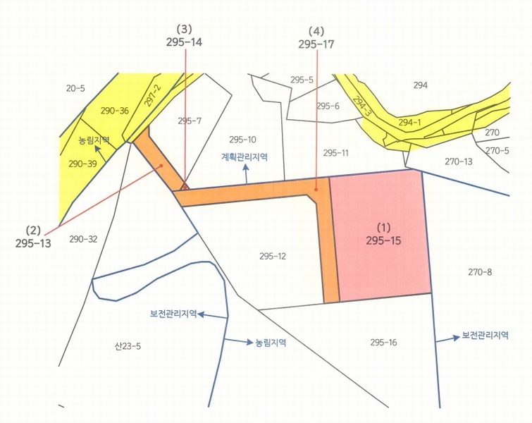 2024타경50583 경기도 평택시 팽성읍 신대리 295-15 임야 경매 이미지