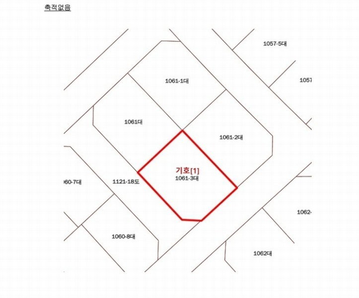 2024타경52343 경기도 평택시 비전동 1061-3 대지 경매 이미지