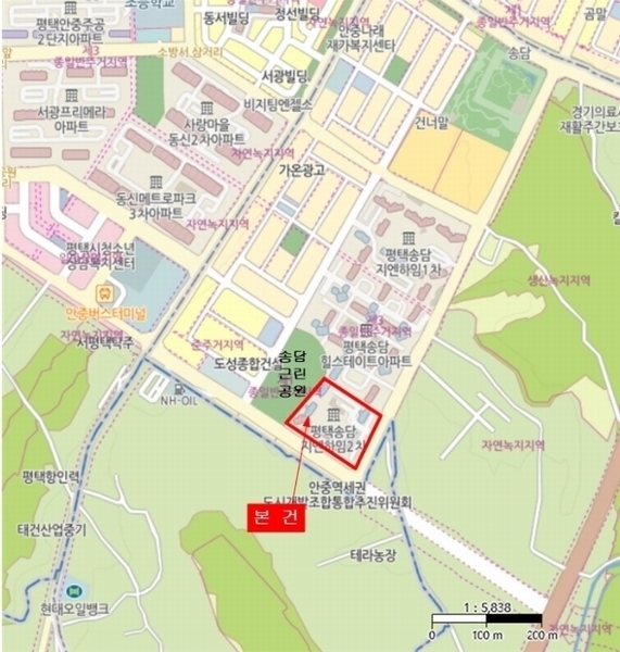 2024타경52473 경기도 평택시 안중읍 송담1로 55, 송담지엔하임2차 201동 10층 1002호 아파트[공급25평형] 경매 이미지
