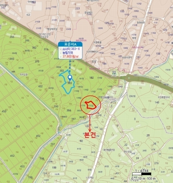 2024타경55298 경기도 안성시 대덕면 소내리 172 농지 경매 이미지