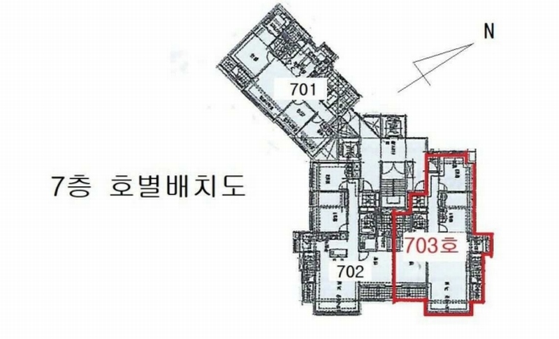 2025타경41029 경기도 평택시 현신3길 76, 평택용이2차푸르지오아파트 205동 7층 703호 아파트[공급39평형] 경매 이미지