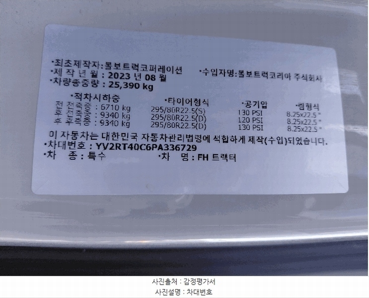 2025타경42426 경기도 평택시 서탄면 사리 841-7, 조일물류 주식회사 FH 트랙터 경매 이미지