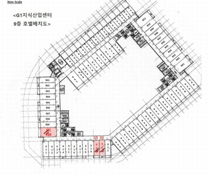 2024타경5460 경기도 평택시 고덕면 도시지원1길 116, 지1지식산업센터 9층 921호 아파트형공장 경매 이미지