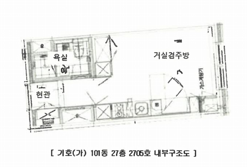 2024타경55687 경기도 평택시 경기대로 945, 평택고덕아이파크 101동 27층 2705호 오피스텔[계약18평형] 경매 이미지