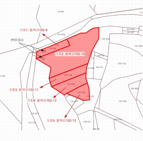 2025타경41534 경기도 평택시 청북읍 율북리 102-9 농지 경매 이미지