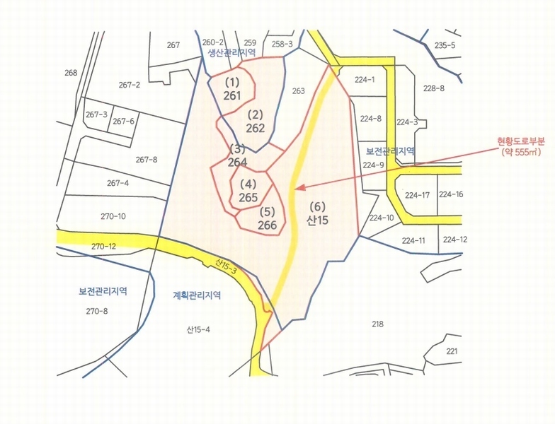 2025타경41979 경기도 평택시 팽성읍 신대리 261 임야 경매 이미지