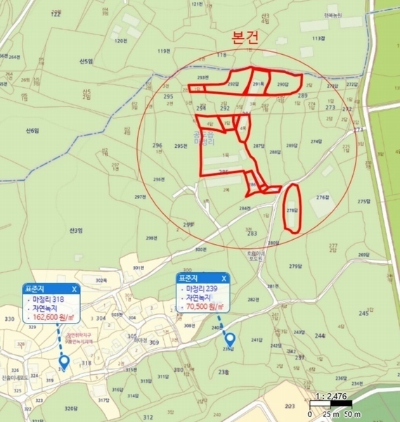 2024타경45956 경기도 안성시 공도읍 마정리 278 농지 경매 이미지