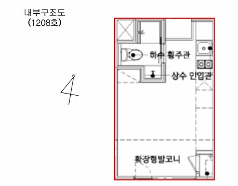 2025타경10578 서울특별시 영등포구 버드나루로17길 2, 훼미리하우스138 12층 1208호 아파트[공급7평형] 경매 이미지