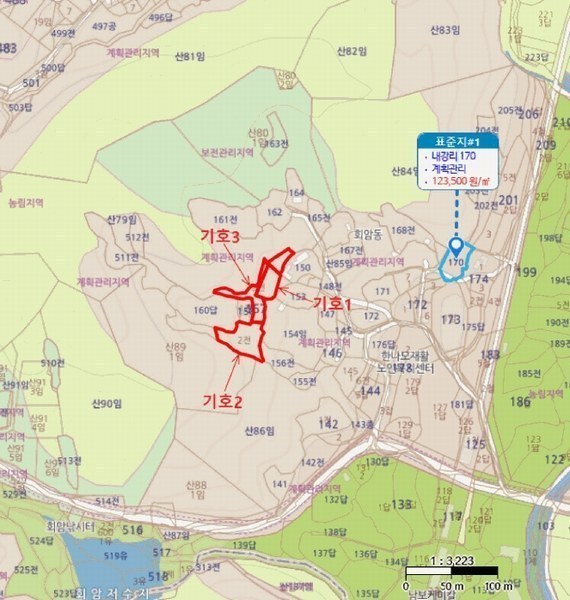 2025타경41477 경기도 안성시 삼죽면 내강리 157-2 농지 경매 이미지