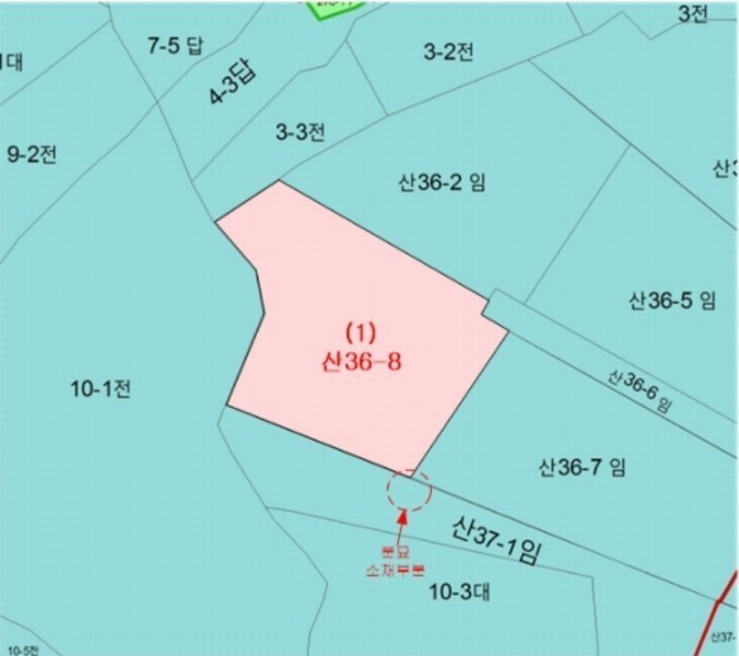 2024타경44892 경기도 평택시 포승읍 신영리 산36-8 임야 경매 이미지