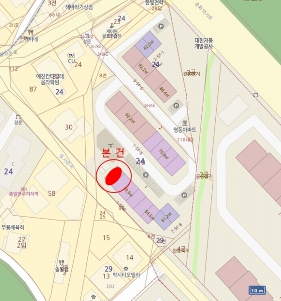2024타경45574 경기도 평택시 팽성읍 동서촌로 10, 영동아파트 1동 3층 301호 아파트[공급21평형] 경매 이미지