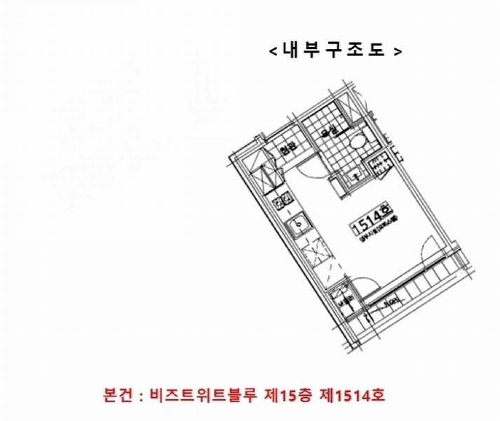 2025타경11060 서울특별시 구로구 공원로 15-12, 비즈트위트블루 15층 1514호 오피스텔[계약9평형] 경매 이미지