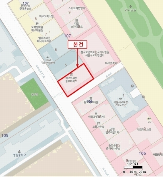 2025타경11060 서울특별시 구로구 공원로 15-12, 비즈트위트블루 15층 1514호 오피스텔[계약9평형] 경매 이미지