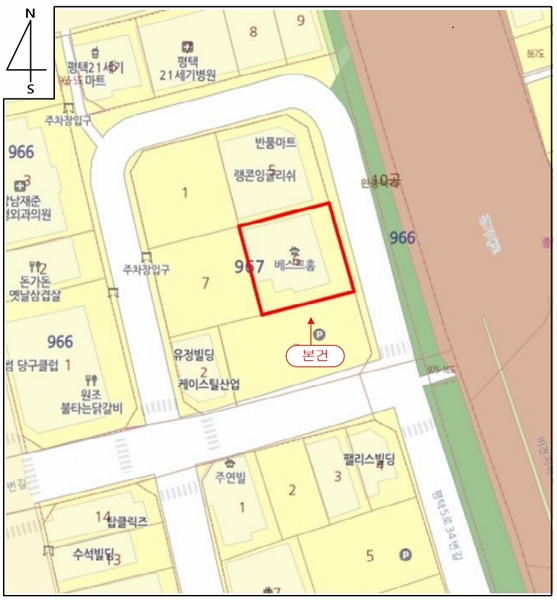 2025타경41562 경기도 평택시 평택5로34번길 43-5, 베스트홈 2층 203호 오피스텔 경매 이미지