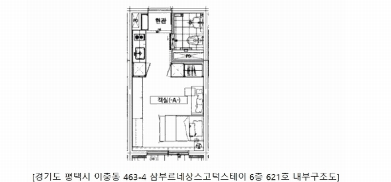 2025타경41646 경기도 평택시 서정역로26번길 6, 삼부르네상스고덕스테이 6층 621호 숙박(콘도등) 경매 이미지
