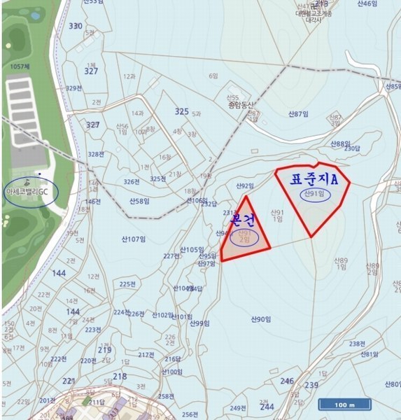 2024타경61151 경기도 시흥시 거모동 산91-2 임야 경매 이미지