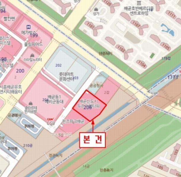 2024타경63423 경기도 시흥시 서울대학로278번길 70, 배곧두손지젤타워 1층 에이117호 근린상가 경매 이미지