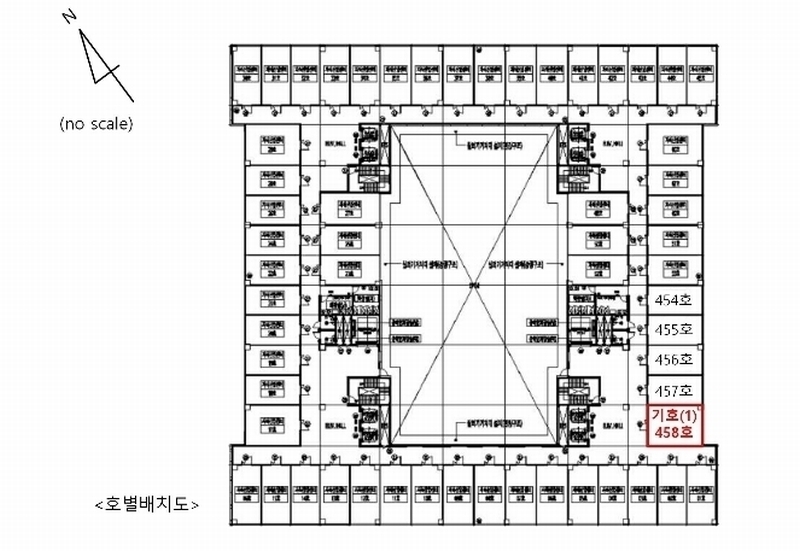 2024타경72816 경기도 시흥시 서울대학로 59-59, 배곧시그니처타워 4층 458호 아파트형공장 경매 이미지