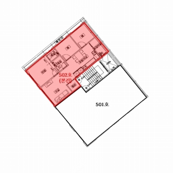 2025타경50059 경기도 안산시 상록구 웃말6길 17-1, 더하우스공간 A동 5층 502호 다세대(빌라) 경매 이미지