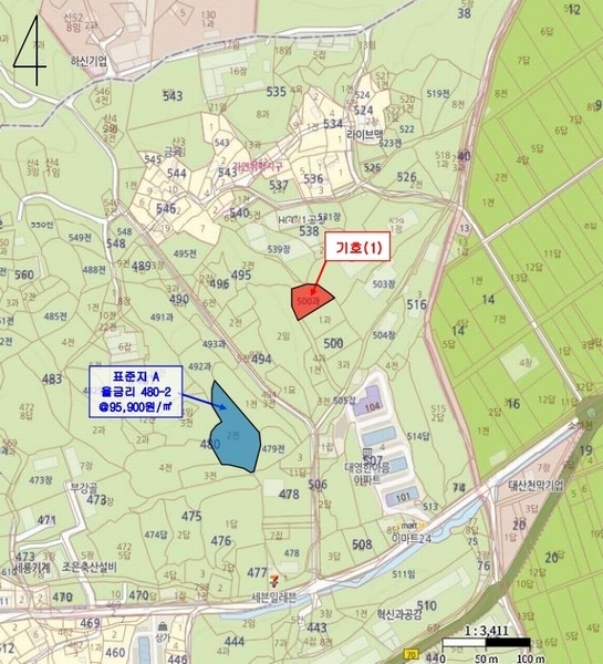 2025타경11880 충청남도 천안시 서북구 성환읍 율금리 500 과수원 경매 이미지