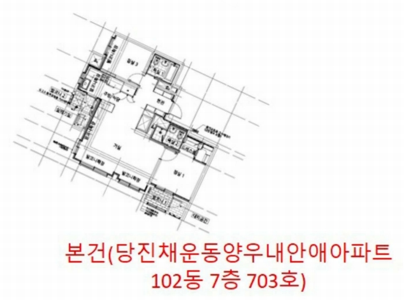2025타경51502 충청남도 당진시 백암로 99, 당진채운동양우내안애아파트 102동 7층 703호 아파트[공급26평형] 경매 이미지