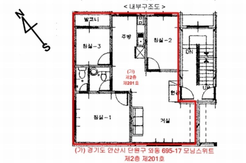2024타경5397 경기도 안산시 단원구 황금2길 12, 모닝스위트 2층 201호 다세대(빌라) 경매 이미지