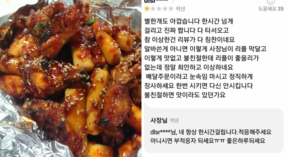 고객 리뷰에 "부적응자 되세요"...지코바치킨 매장 점주 논란